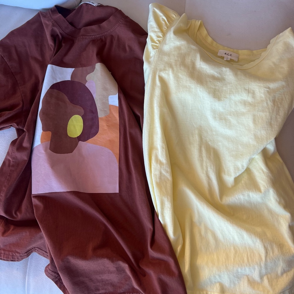 Two very cute T's, two together for only $8